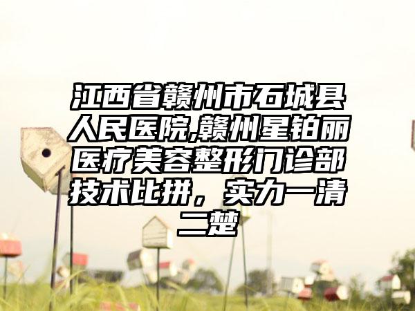 江西省赣州市石城县人民医院,赣州星铂丽医疗美容整形门诊部技术比拼，实力一清二楚