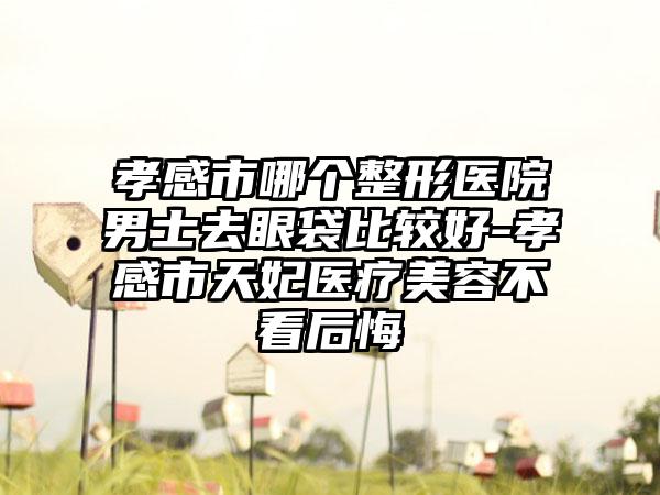 孝感市哪个整形医院男士去眼袋比较好-孝感市天妃医疗美容不看后悔