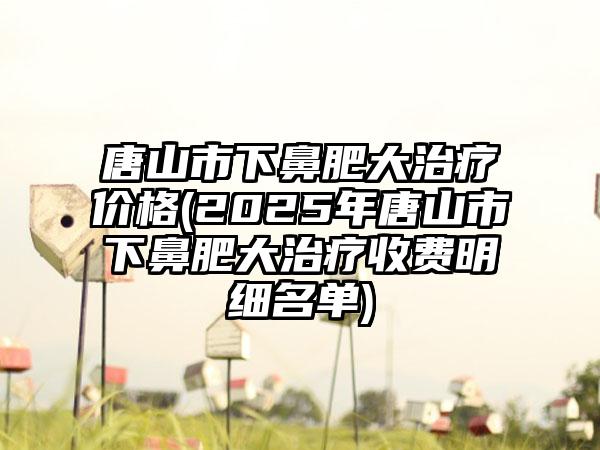 唐山市下鼻肥大治疗价格(2025年唐山市下鼻肥大治疗收费明细名单)