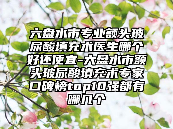六盘水市专业额头玻尿酸填充术医生哪个好还便宜-六盘水市额头玻尿酸填充术专家口碑榜top10强都有哪几个