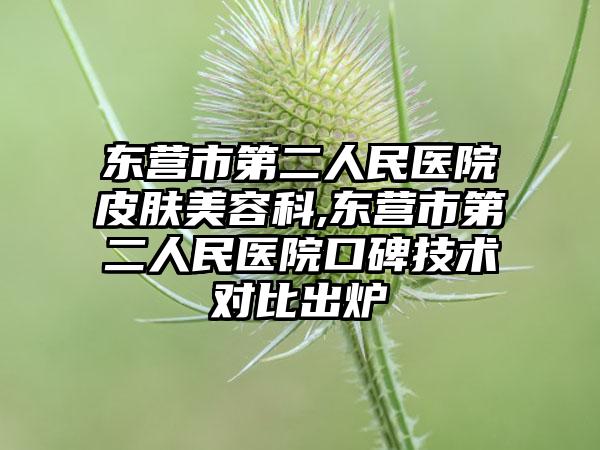 东营市第二人民医院皮肤美容科,东营市第二人民医院口碑技术对比出炉