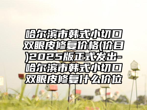 哈尔滨市韩式小切口双眼皮修复价格(价目)2025版正式发出-哈尔滨市韩式小切口双眼皮修复什么价位
