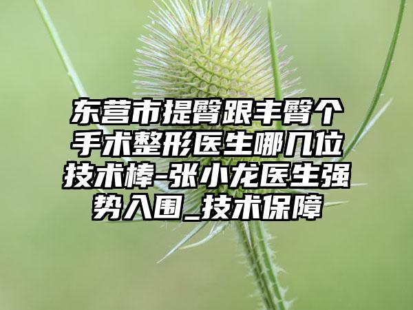 东营市提臀跟丰臀个手术整形医生哪几位技术棒-张小龙医生强势入围_技术保障