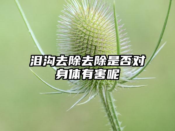 泪沟去除去除是否对身体有害呢