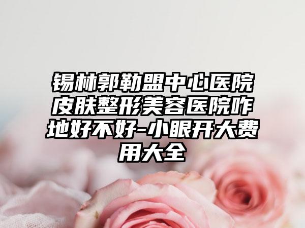 锡林郭勒盟中心医院皮肤整形美容医院咋地好不好-小眼开大费用大全