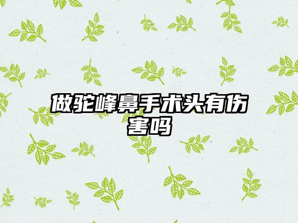 做驼峰鼻手术头有伤害吗